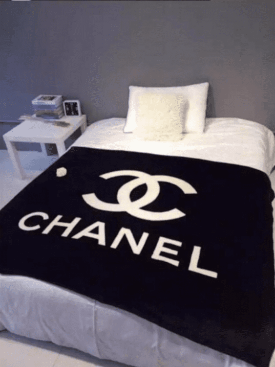 throw blankets for bed chanel